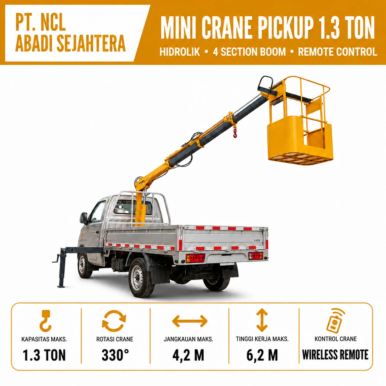 Brosur NCL Mini Truck Crane 1.3 Ton